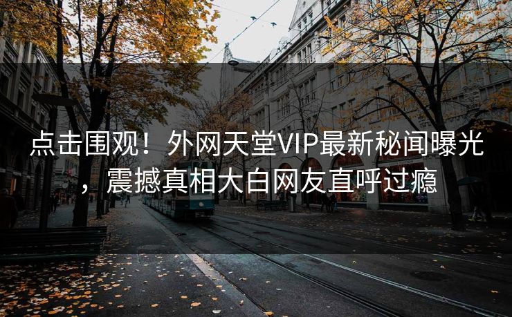 点击围观！外网天堂VIP最新秘闻曝光，震撼真相大白网友直呼过瘾